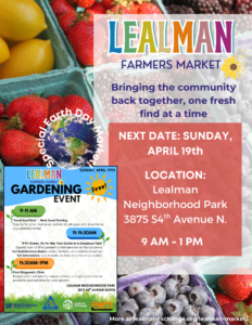 Flyer for farmers market