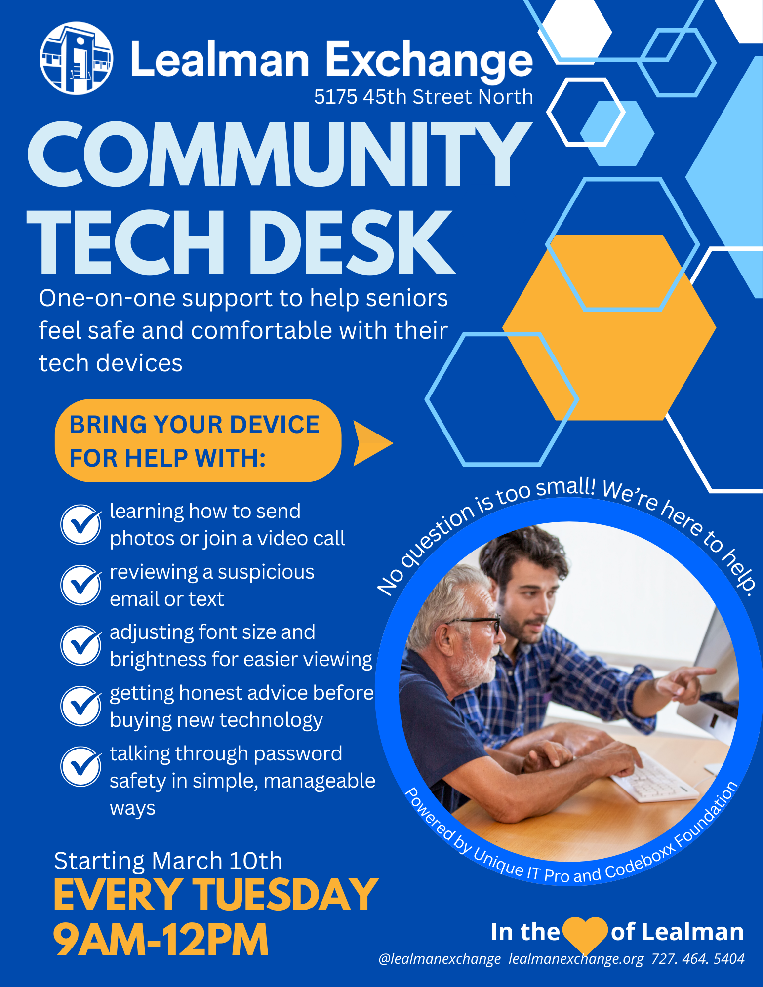 Flyer for tech services