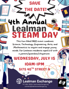 flyer for STEAM Day event