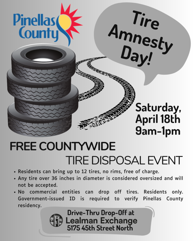 Flyer for tire disposal event