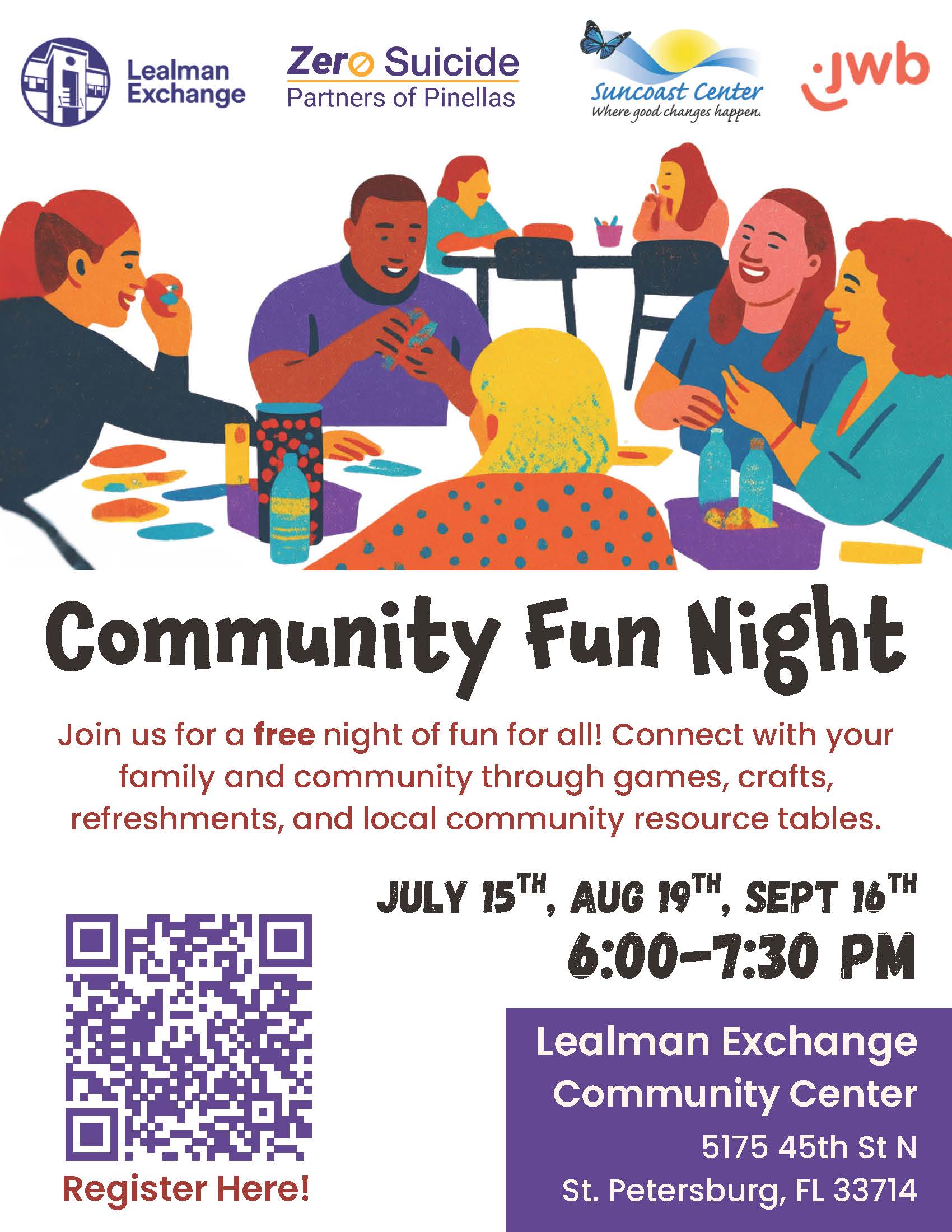 Flyer for Community Fun Night