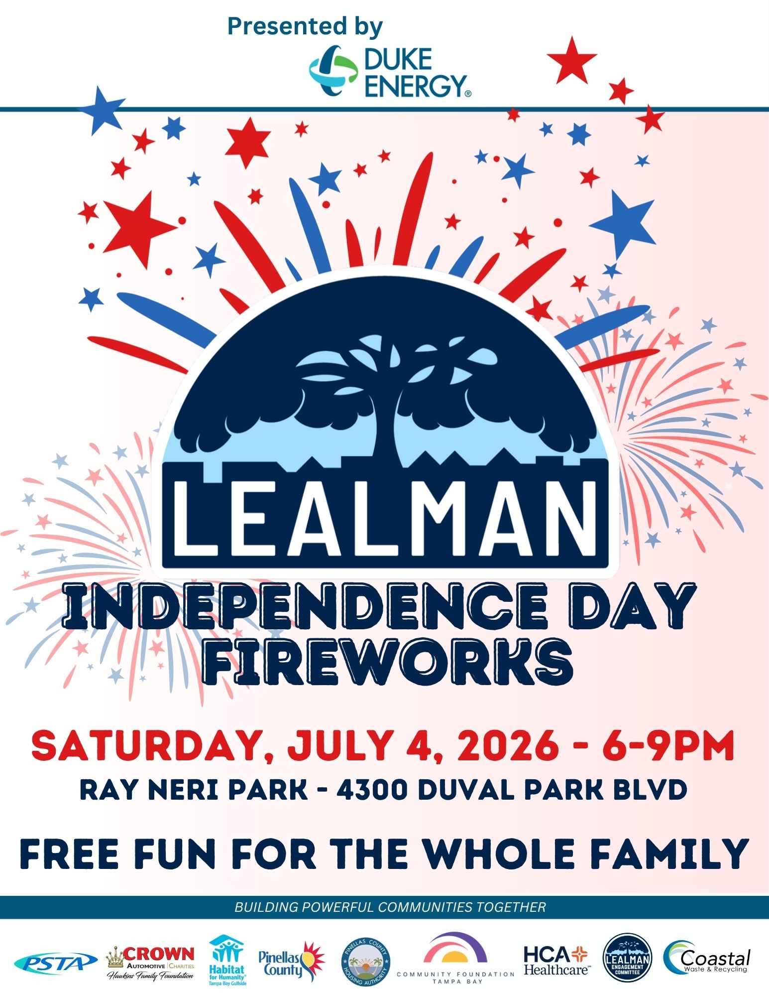 Flyer for 4th of July celebration