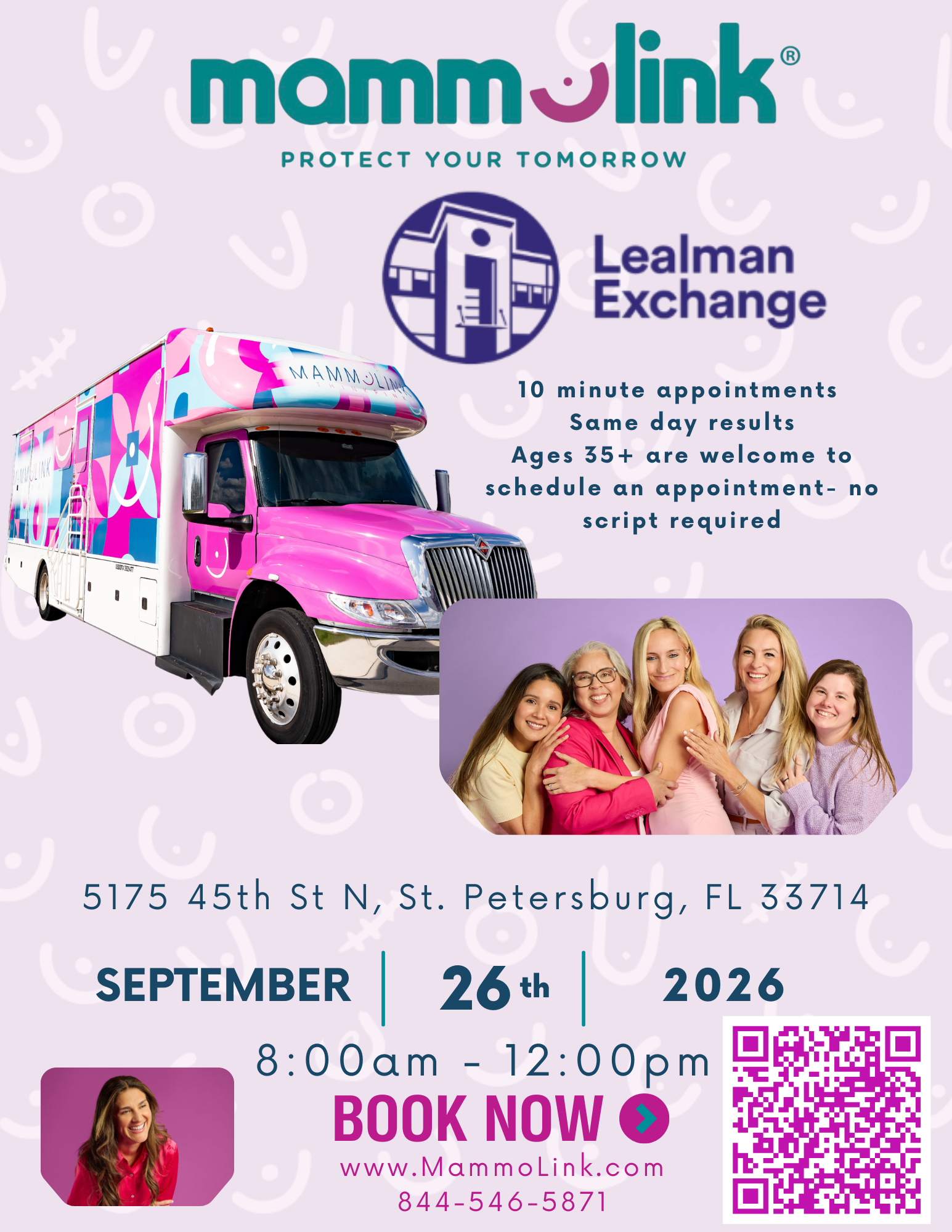Flyer for mobile mammography services