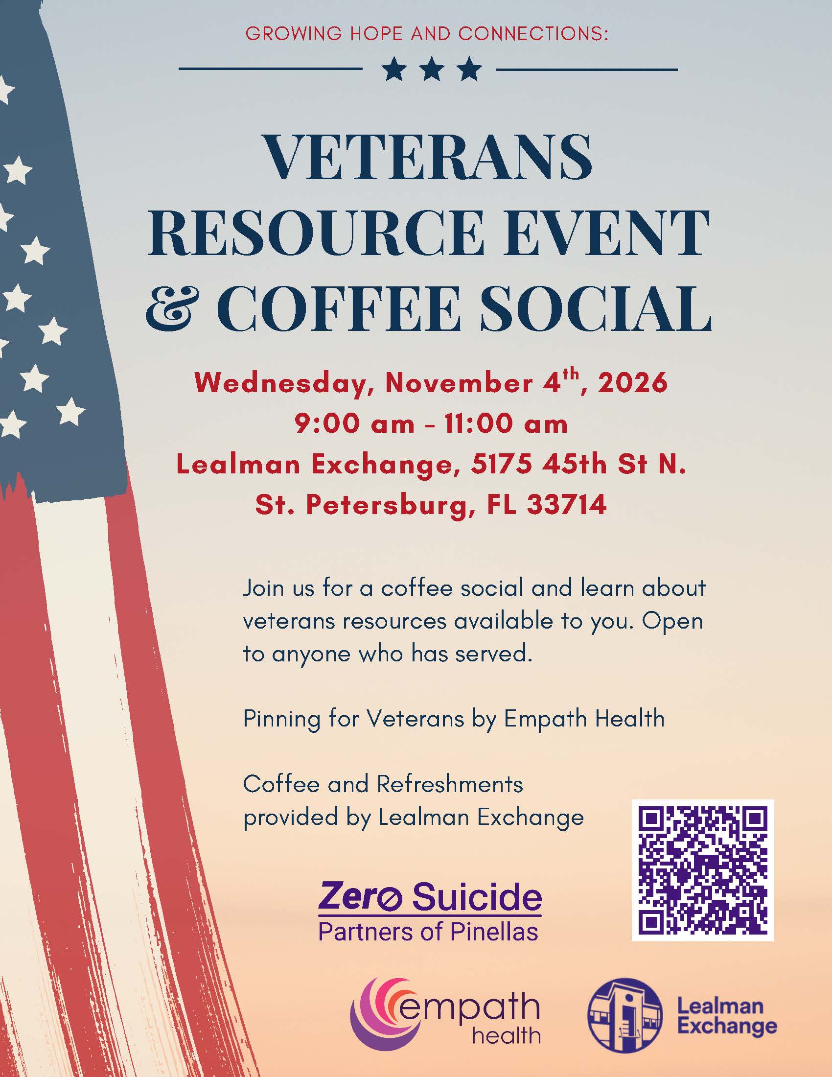 Veterans Resource Event & Coffee Social – Nov 4, 2026
