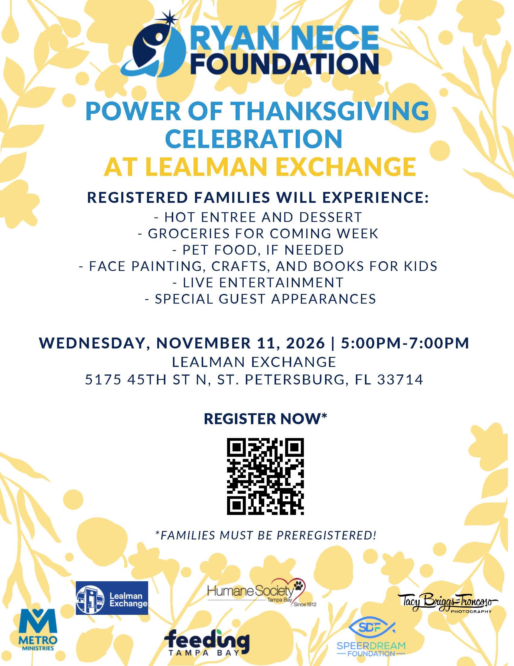 Flyer for thanksgiving celebration