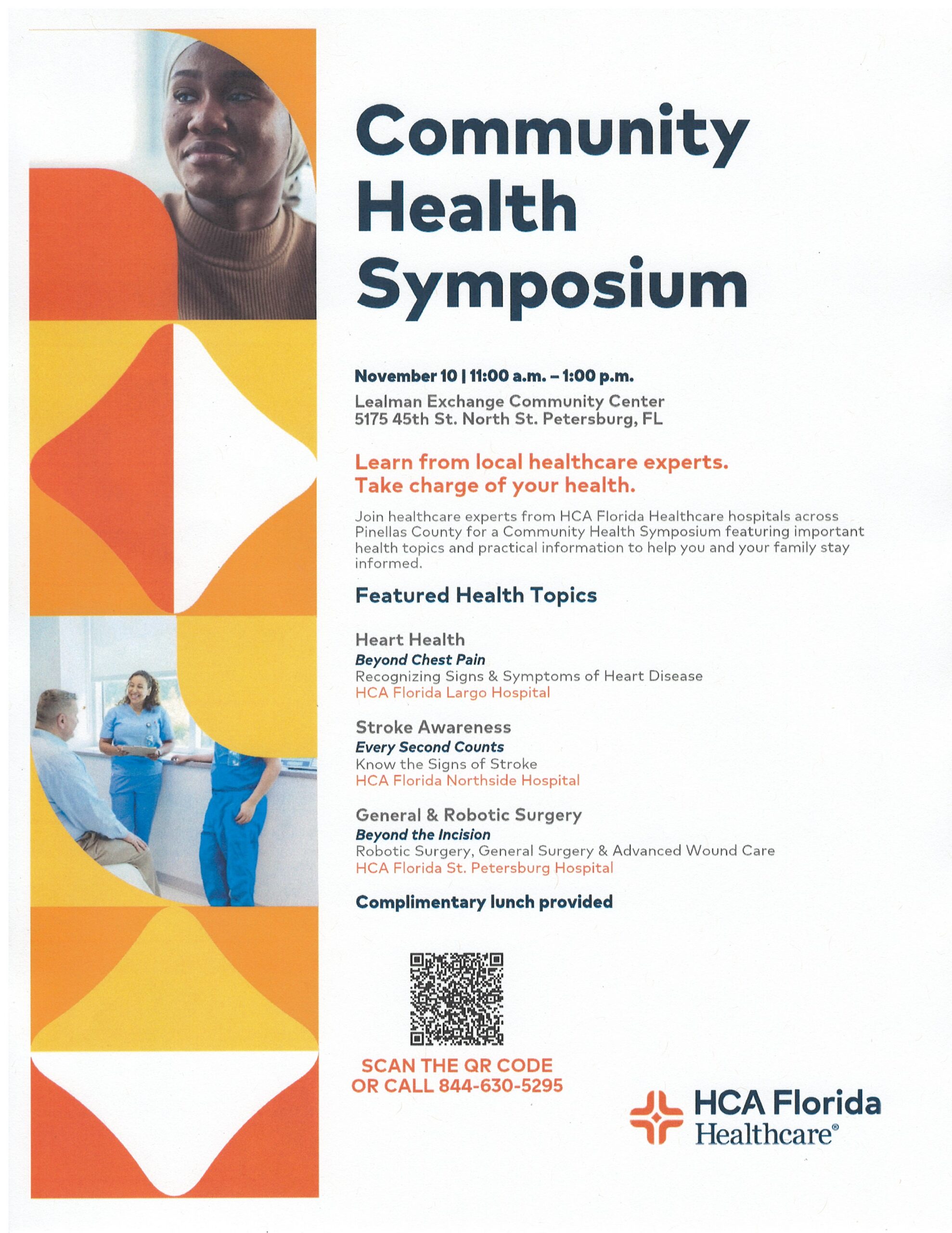 HCA Community Health Symposium Flyer for community health symposium
